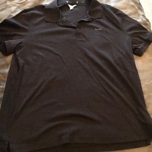 Men’s black polo